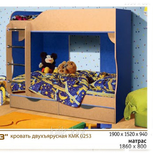 Кровать двухъярусная КМК 0253