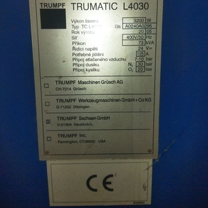 Лазерный станок TRUMPF Trumatic L4030