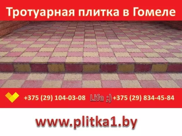 Тротуарная плитка Черепашка в Гомеле купить заказать укладка 3