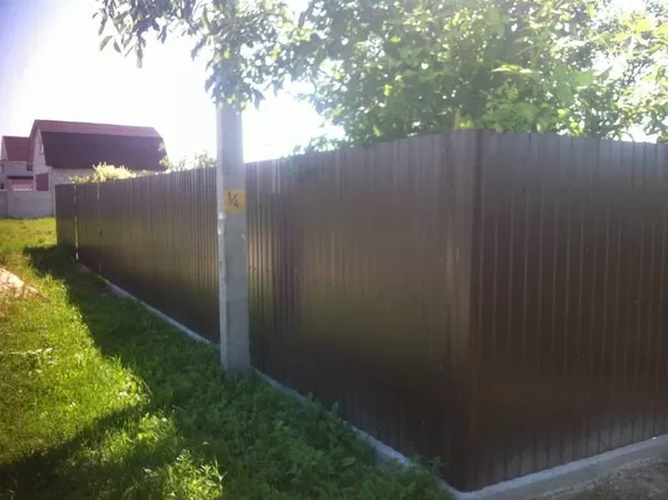 Забор из металлопрофиля 2, 0 метра 3